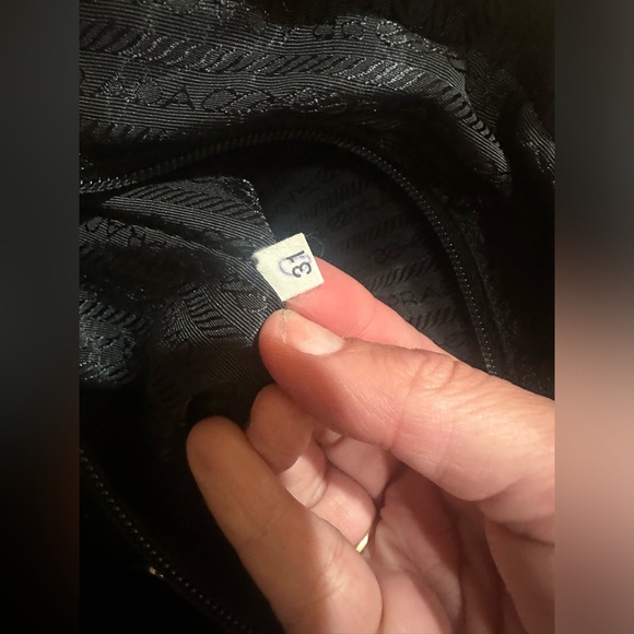 *Reserved for Justine* Prada Maroon Nylon Small Handbag - Picture 7 of 11